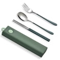 thumbnail image 1 of Bewildely Juegos de vajilla 304, utensilios de cocina, juego de utensilios de acero inoxidable, juegos de vajilla portátiles, cucharas irrompibles con Mostrada Tipo 3 Bewildely HA012710-03, 1 of 6