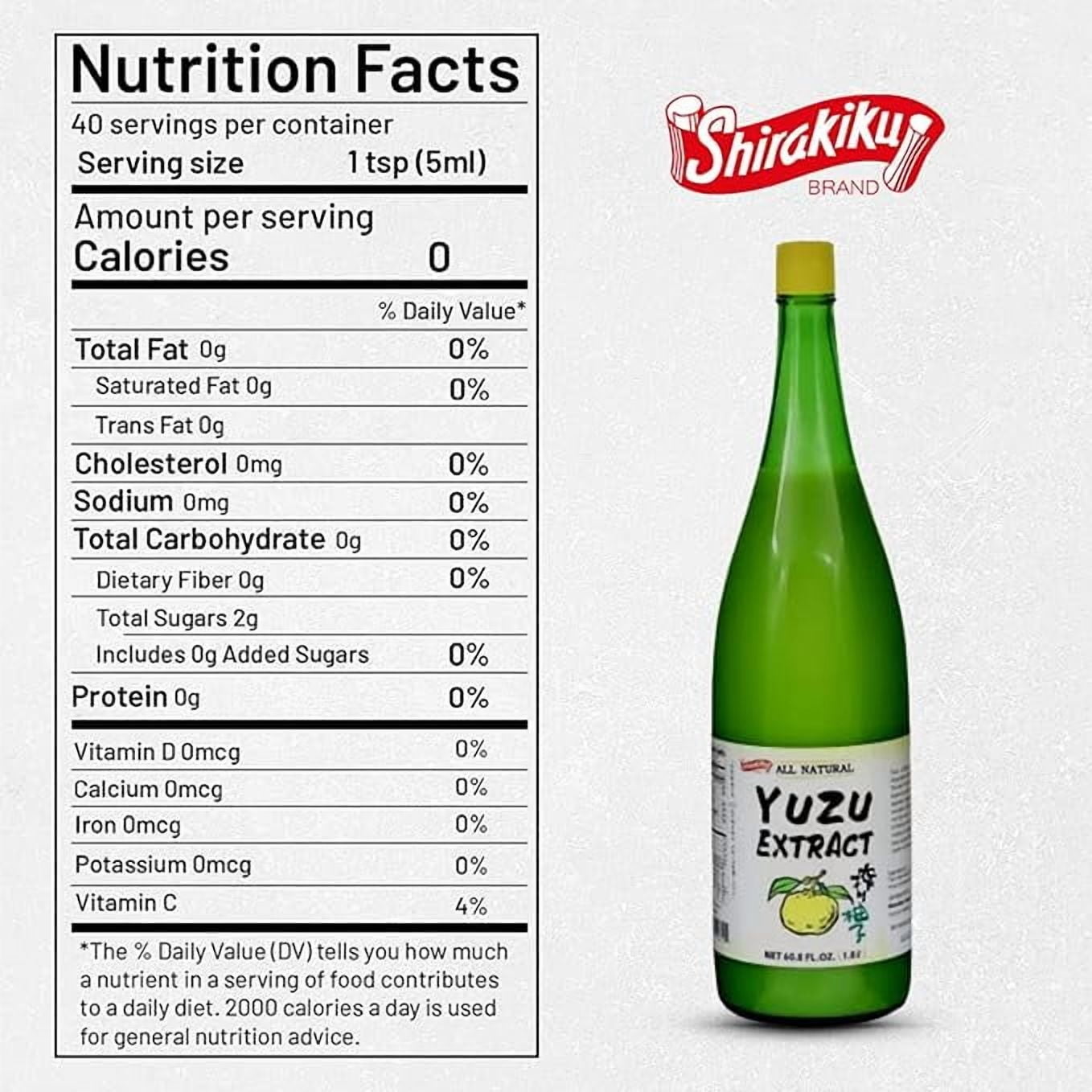 Shirakiku Yuzu Extract | Pure Japanese Yuzu Juice | Versatile Yuzu