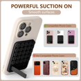thumbnail image 6 of Suction Phone Mount for Case, 2 in 1 Silicone Octo Cup Buddy Sticky Grip Holder for iPhone, Hands-Free Selfie/Video for TikTok Influencers,Black, 6 of 14