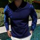 thumbnail image 2 of Tops para hombre Camisas Blusas Elegantes Camisas casuales de manga larga Moda Cuello vuelto Camiseta Otoño Impresión Sweartshirt Odeerbi  ODB-5, 2 of 5