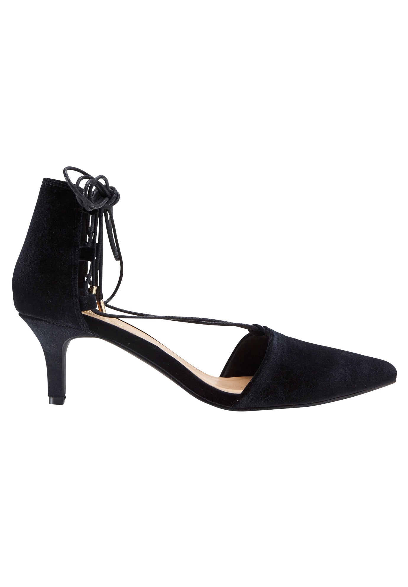 wide width lace up heels