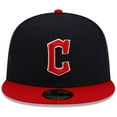 thumbnail image 2 of Men's New Era Navy/Red Cleveland Guardians Authentic Collection On-Field 59FIFTY Fitted Hat, 2 of 6