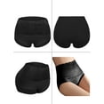 thumbnail image 6 of Womens High Waist Cotton Underwear Solid Color Lace Brief Panties 4 Pack Full Cover Recovery Soft Stretch Panties Underwear, 6 of 8
