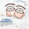 thumbnail image 3 of (2 Pack) Catpuccino Magnets - Cute Kawaii Kitten - Adorable Cartoon Kitten - 5 Inches On Longest Side - Premium Magnet - for Cars, Refrigerators, Toolboxes - Made in USA - MAG2245, 3 of 7