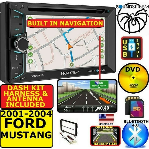 01 02 03 04 FORD MUSTANG GPS NAVIGATION SYSTEM BLUETOOTH DVD CD CAR Radio Stereo
