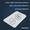 thumbnail image 4 of UNIENTO Mattress Protector Fitted - College Dorm Room, New Home, First Apartment Essentials - Cotton, Waterproof Mattress Cover Protector and Encasement, 4 of 6