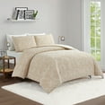 thumbnail image 6 of Better Homes & Gardens Woven Damask 3-Piece Comforter Set, Beige, Full Queen, All Ages, 6 of 7