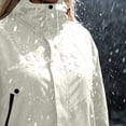 thumbnail image 5 of Womens Rain Jacket Waterproof Plus Size Hooded Raincoat Lightweight Zip up Hiking Jacket Casual Athletic Windbreaker with Pockets, 5 of 10