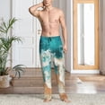 thumbnail image 2 of Sikiie Ocean Wave Crash Pajama Pants Men, PJ Bottoms, Sleep & Lounge Pants-X-Large, 2 of 6