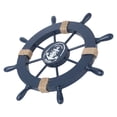 thumbnail image 2 of Miangastore Décoration Murale de Fête en Bois Nautique Méditerranéenne Bateau Roue Maison (Bleu Foncé), 2 of 8