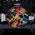 thumbnail image 2 of Motif Graffiti Coloré Polyester Roue de Rechange Universelle pour Remorque RV SUV Camion Campeur, 2 of 5
