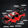 thumbnail image 5 of 1:32 Dodge RAM Mammoth Pickup Truck Off Road Alloy Toy Car Model Sound & Light Pull Back Collection Gift For Boys Children Kid, 5 of 5