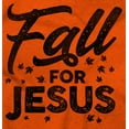thumbnail image 2 of Fall for Jesus Autumn Vibes Womens Slim Fit Graphic Tee Brisco Brands M, 2 of 5