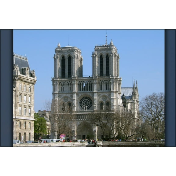24"x36" Gallery Poster, Notre Dame Cathedral