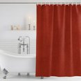 thumbnail image 4 of Vintage Red Bathroom Shower Curtains with 12 Hooks Polyester Waterproof Shower Curtain for Stalls and Bathtubs Solid Color Minimalist Art Decorative Bathroom Privacy Curtain 36x72 Inches, 4 of 4
