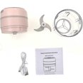 thumbnail image 3 of Pink 250ml Mini Electric Food Processor Chopper Grinder For Meat Garlic Onion Chili Vegetable Baby Food Blender Cordless Meat Grinder Garlic Chopper S, 3 of 5
