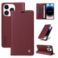 thumbnail image 2 of Funda para iPhone 15 Pro Estuche de Cuero PU Tipo Cartera con Ranuras para Tarjetas y Cierre Magnético, 2 of 5