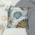 thumbnail image 2 of Chilfamy  Nautical Coastal Throw Pillow Covers Ocean Themed Beach Seashell Coral Starfish Pillows Case  Cushion Covers for Outdoor Sofa Home Decor White, 2 of 5