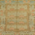 thumbnail image 1 of Ahgly Company Machine Washable Indoor Square Abstract Cinnamon Brown Area Rugs, 4' Square, 1 of 7