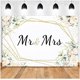 thumbnail image 1 of Fondo de despedida de soltera floral blanco personalizado para Sr. y Sra., fondos de fotos con temática de boda de Sr. y Sra., 7 x 5 pies, fondos de fotografía de compromiso para novias, decoración, 1 of 7