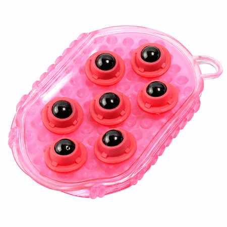 Qczoyp Handheld Massage ball with 7 Rolling Balls Manual Massage Roller for Back Shoulders Arms and Legs Portable Muscle Massage Tool for Home Gym and Travel