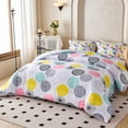thumbnail image 6 of Koniroom 3Pcs Colorful Polka Dots Comforter Set Full/Queen Size, Kids Teen Girls Reversible Bedding Sets with Pink Blue Purple Yellow Dots, 6 of 12