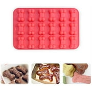 Dog Bone Silicone Molds Dog Treats Molds Paw Print Shaped Chocolate Candy Soap Mold 4PCS for Homemade Jelly Ice Cube Blue Pink Red Purple