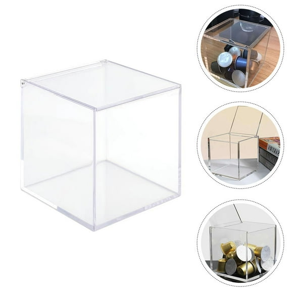 Raindrops Coffee Table Use Transparent Storage Box 1 Set