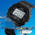 thumbnail image 2 of Men's Digital Sport Watch Classic Waterproof Sport Watch with Alarm Stopwatch Countdown LED Backlight Electronic Wrist Watch Beyamis, 2 of 3
