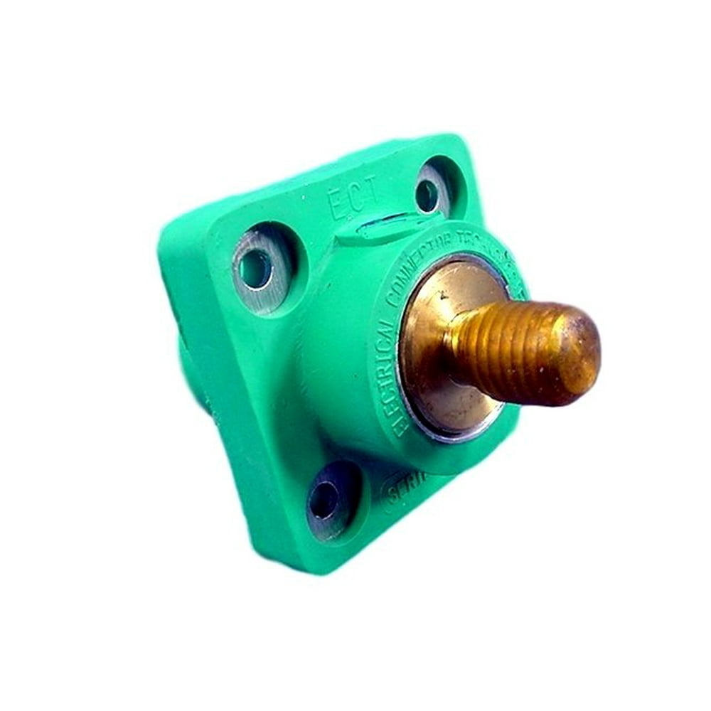 Leviton 18R21G Green 18 Series Ball Nose Male Threaded Stud CamType