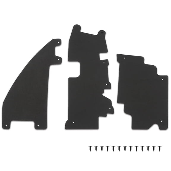 3Pc Rad /Grille Air Deflector Set w/ Fasteners Fit for 09-14 Ford F150 09-14 Raptor