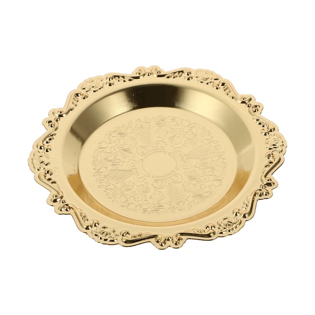Bandeja portavelas retro Linaichen, plato redondo, bandeja para velas de té, multiusos