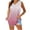 Pink, variant on Staron Summer T-Shirts for Women V-Neck Sleeveless Tank Top Casual Loose Flowy Basic Print Blouse, Wine S