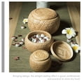 thumbnail image 4 of Woven Tea Jar with Lid Bamboo Tea Box Loose Tea Storage Basket Teaware Storage Jar, 4 of 8