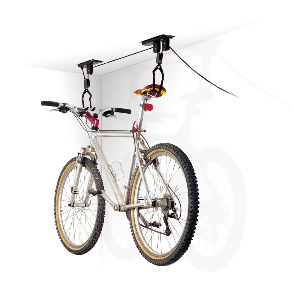 Bike Bicycle Lift Ceiling Mounted Hoist Storage Garage Bike Hanger