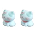 thumbnail image 2 of KGJQ 2Pcs Cat Figurines Resin Flocking Mini Cute Cat Decor for Car Dashboard Office Desk Bedroom Kitchen Countertop Accessories, 2 of 7