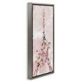 thumbnail image 3 of Stupell Industries Floral Pattern Eiffel Tower Botanical & Floral Painting Gray Floater Framed Canvas Art Print Wall Art, 15 x 31, 3 of 9