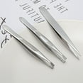 thumbnail image 4 of Facial Care Multipurpose Slant/Tip/Flat Eyebrow Tweezers Plucking Eyebrows Beards Tool Ingrown Hair Removal 04, 4 of 8