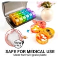 thumbnail image 4 of HUGFEG Weekly Pill Organizer 2 Time a Day，Pill Dispensers， Pill Box 7 Day with One-Side Large Opening Design for Easy Filling ，2 Times a Day AM/PM Pill Case, for Vitamins/Fish Oils (Black AZ824-11310, 4 of 7