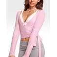 thumbnail image 4 of Remera INGIA Cross Wrap de Manga Larga Slim Fit Rosa XL, 4 of 4