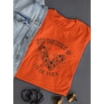thumbnail image 3 of Shreddin' It Up Skateboard Shaped T-Shirt Women -Image by Shutterstock, Female Large, 3 of 4