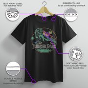 Boy's Jurassic Park Rainbow Emblem Graphic Tee Black Medium