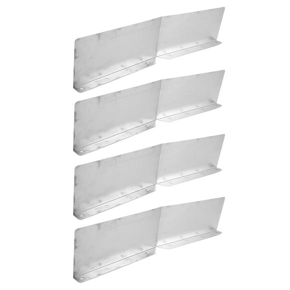Rainwater Valley Splash Guard, Block Heavy Rain Roofing Gutter Guards 4pcs Easy Installation For Shingle Roofs Corner