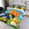 thumbnail image 3 of Pandilla de la Jungla Conjunto de sábanas temático, trío de piezas, cómodo y amigable con la piel, diseño único, regalo de decoración para el hogar para familiares, amigos y fans,135cm *200cm, 3 of 6