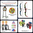 thumbnail image 5 of TERRAMUS Kids Archery Target Game Set, 2-Pack Luminescent Active Bows with Pneumatic Launchers Vacuum Suction Arrows Toys for Boys Girls Ages 5-11+, 5 of 7