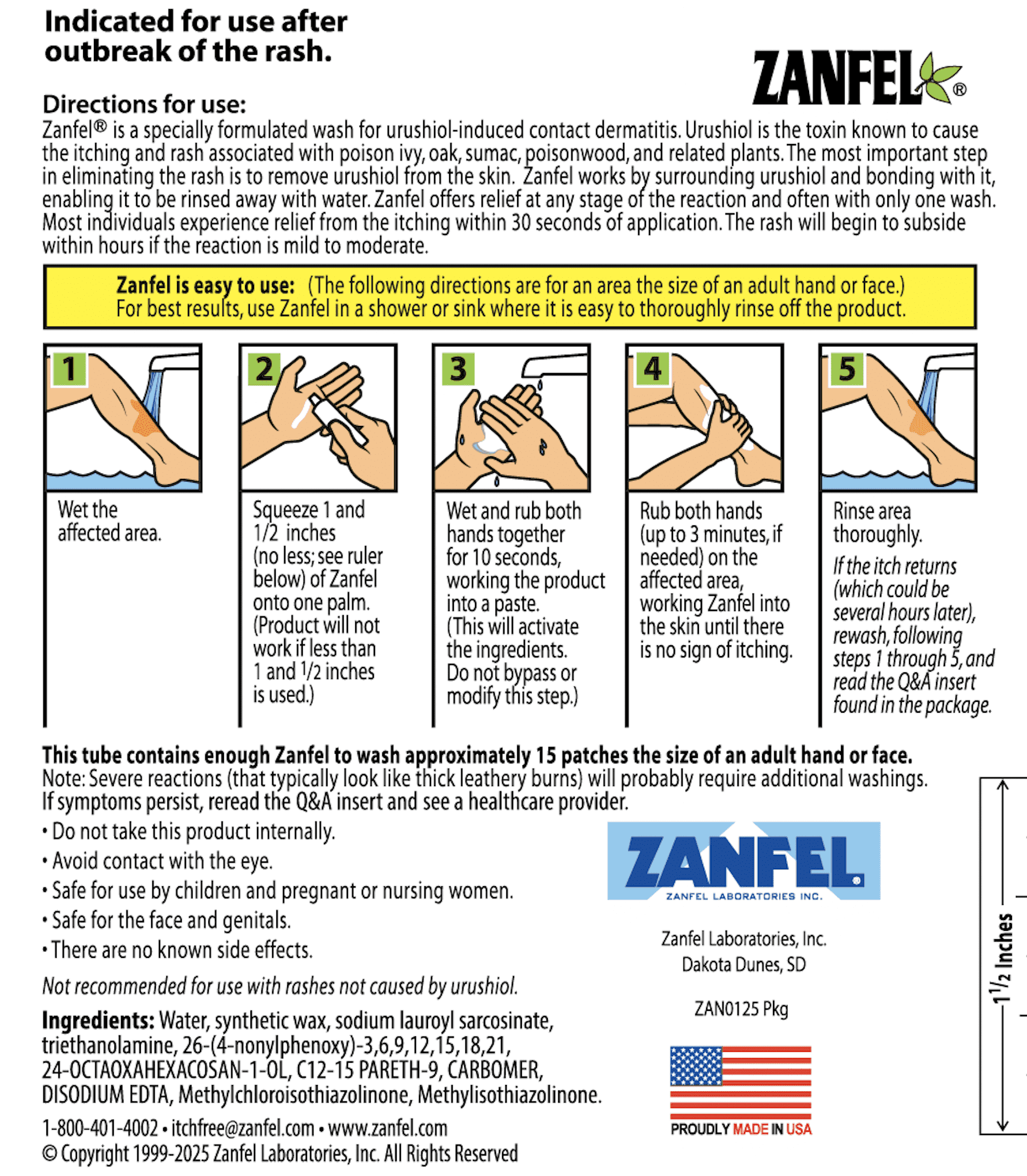 (2 pack) ZANFEL - Poison Ivy, Oak & Sumac Wash, 1 Oz