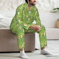 thumbnail image 6 of KLL Cartoon Duck Sleepwear Mens Flannel Pajamas,Long Cotton Pj Set, 6 of 7