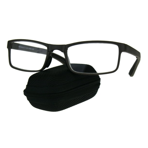 Collapsible Rectangular Plastic Folding Clear Lens Reading Glasses ...