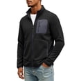 thumbnail image 5 of Men's Winter Warm Casual Jacket with Zipper Pockets Stand Collar Zip Up Golf Jackets Coat Windbreaker, 5 of 5