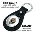thumbnail image 5 of Power Rangers White Ranger Helmet Black Leather Keychain, 5 of 5